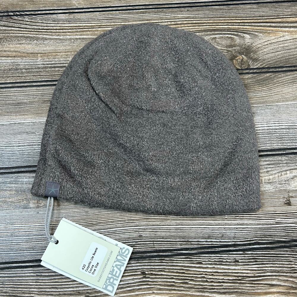 Barefoot Dreams CozyChic Lite Ribbed Beanie - Cocoa NWT - Picture 3 of 3
